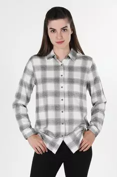 Клетчатая рубашка с острым воротником Colin'S, серый