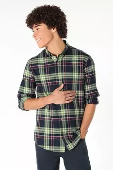 Клетчатая рубашка с острым воротником Colin'S, зеленый
