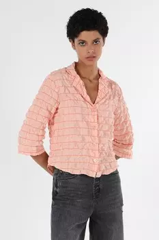 Клетчатая рубашка с рукавами 3/4 Colin'S, оранжевый