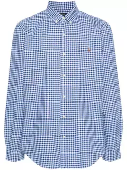 Клетчатая рубашка с вышивкой Polo Pony POLO RALPH LAUREN, синий