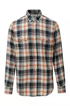 Клетчатая рубашка Salsa Jeans Regular fit Button Up Shirt, ночной синий