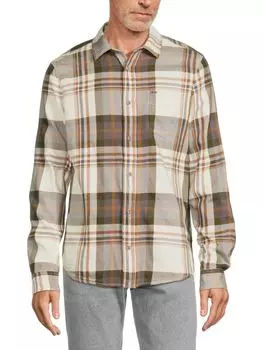 Клетчатая рубашка Sander Buffalo David Bitton, цвет Fern