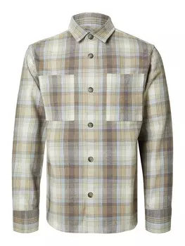 Клетчатая рубашка SELECTED HOMME Regular fit Button Up Shirt SLHHank, цвет cream/dark beige