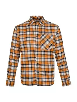 Клетчатая рубашка Shiwi Regular fit Button Up Shirt Luke, цвет yellow gold