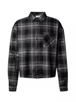 Клетчатая рубашка SHYX Comfort fit Button Up Shirt, цвет grey/black