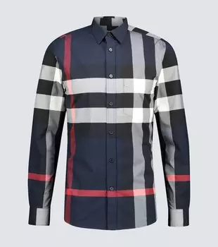 Клетчатая рубашка Somerton Burberry, синий