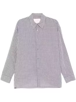 Клетчатая рубашка Studio Nicholson, нейтральный