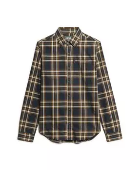 Клетчатая рубашка Superdry Regular fit Button Up Shirt, синий