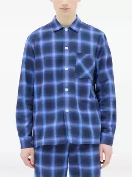 Клетчатая рубашка TEKLA, синий