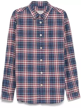 Клетчатая рубашка Tintoria Mattei, синий