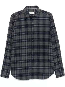 Клетчатая рубашка Tintoria Mattei, синий