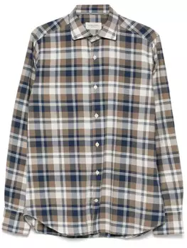 Клетчатая рубашка Tintoria Mattei, синий