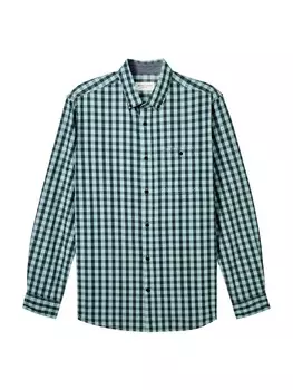 Клетчатая рубашка TOM TAILOR Regular fit Button Up Shirt, мятный