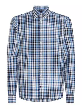 Клетчатая рубашка TOMMY HILFIGER Regular fit Button Up Shirt CL-W OXFORD, синий