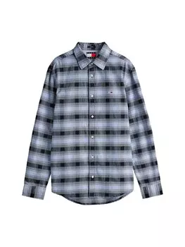 Клетчатая рубашка Tommy Jeans Regular fit Button Up Shirt, светло-синий