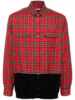 Клетчатая рубашка Undercover, красный
