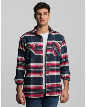 Клетчатая рубашка в спортивном стиле Skydiver, красный