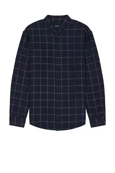 Клетчатая рубашка в стиле кантри Club Monaco, индиго