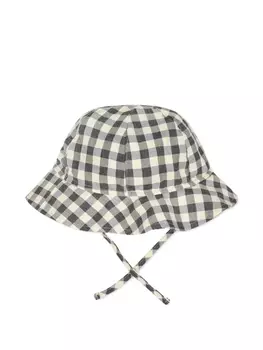 Клетчатая шляпа-ведро Molo, серый
