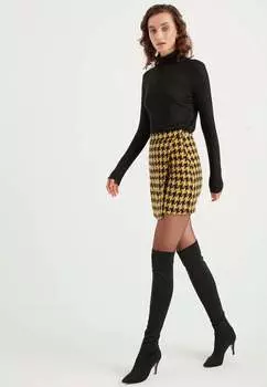 Клетчатая юбка Herita, оранжевый