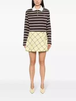 Клетчатая юбка MSGM, желтый