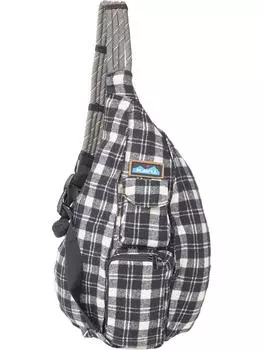 Клетчатая веревочная сумка цвета овсянки KAVU, цвет oatmeal