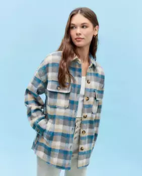 Клетчатая женская рубашка Green Coast, зеленый