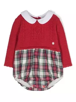 Клетчатое боди Patachou, красный