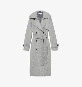 Клетчатое пальто Alba из смесовой шерсти Reiss, мультиколор