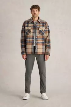 Клетчатое пальто дальнобойщика White Stuff, коричневый