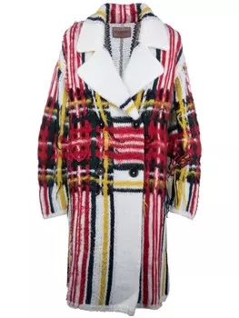 Клетчатое пальто Iceberg, белый