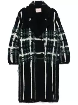 Клетчатое пальто Iceberg, черный