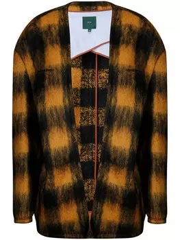 Клетчатое пальто Jejia, черный