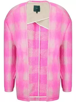 Клетчатое пальто Jejia, розовый