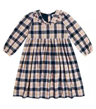 Клетчатое платье Corlissa из хлопка Molo, разноцветный