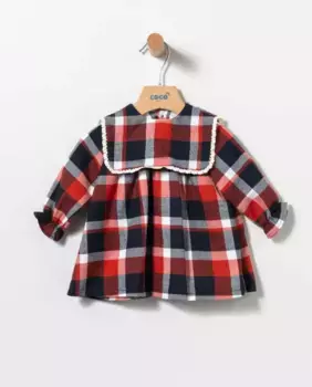 Клетчатое платье для девочки в шотландском стиле Coco Acqua, мультиколор