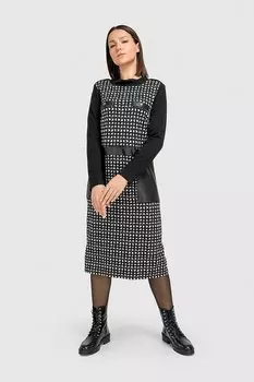 Клетчатое платье Helmidge, черный