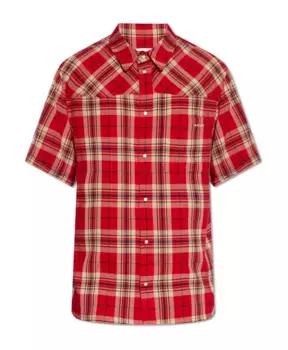 Клетчатой рубашке Bally, красный