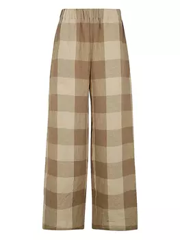 Клетчатые брюки Apuntob, коричневый