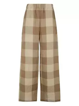 Клетчатые брюки Apuntob, коричневый