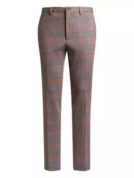 Клетчатые брюки ETRO, оранжевый