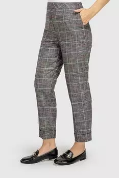 Клетчатые брюки Helmidge, серый