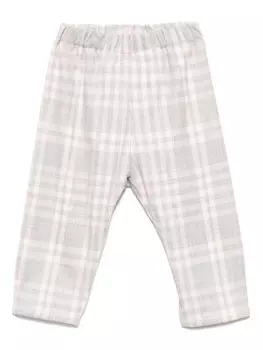 Клетчатые брюки Il Gufo, розовый