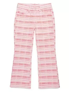 Клетчатые брюки Marni Kids, розовый