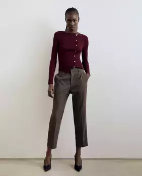 Клетчатые брюки Sfera, красный