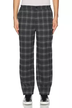 Клетчатые брюки Wao, серый/черный