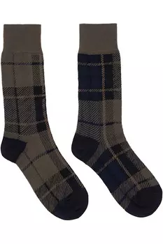 Клетчатые носки Sacai, мультиколор