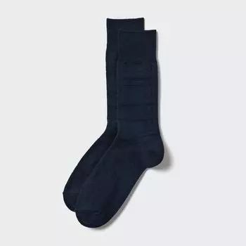 Клетчатые носки UNIQLO, темно-синий