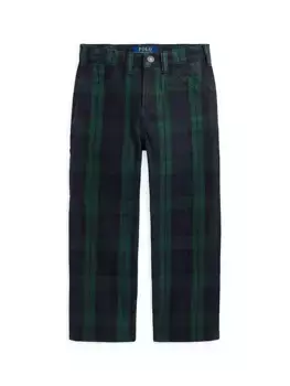 Клетчатые плотничьи штаны для маленького мальчика Polo Ralph Lauren, цвет port henry wash