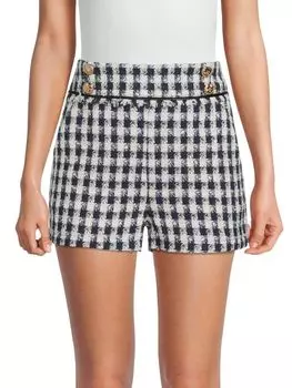 Клетчатые шорты christine Walter Baker с боковыми карманами, ocean